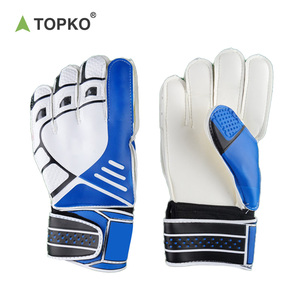 Gants de gardien de but professionnels pour hommes, en PU durable, antidérapants, avec sangle de poignet réglable, respirants et protection des doigts - Product Image 4