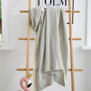 KN couverture tricotée <span class=keywords><strong>en</strong></span> <span class=keywords><strong>coton</strong></span> pour canapé et salon, <span class=keywords><strong>Plaid</strong></span> doux et chaud de haute qualité - Product Image 3