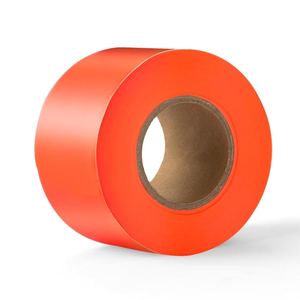 แถบติดเครื่องป้องกันความปลอดภัยสำหรับล่าสัตว์ขนาด2นิ้วเชือก150ฟุตแบบไม่ติดต้นไม้ติดตามนกพิราบริบบิ้นเรืองแสงสีส้ม - Product Image 3