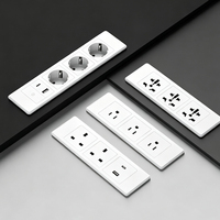 Prise de bureau intégrée pour conférence, multiprise 16A 250V, normes UK/EU/US/AU/italiennes/brésiliennes