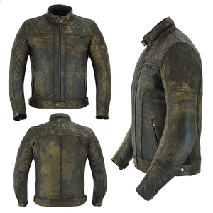 New Design Cheap Price <b>Men</b> Genuine <b>Leather</b> <b>Jacket</b> High Street Comfortable Regular Fit <b>Men</b> <b>Leather</b> <b>Jackets</b> With Long Sleeves - Product Image 4