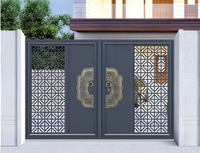 Portail battant en aluminium sur mesure |   Portail d'entrée de villa thermolaqué pour usage résidentiel et commercial