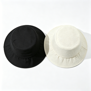Breathable Perforated Unisex Bucket <b>Hat</b> UPF 50+ <b>Sun</b> Protection Lightweight Quick-Dry Canvas Fabric for Outdoor Hiking & Fishing - Product Image 3