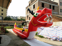 Jeux de sport aquatique fous bateau-dragon gonflable bateau banane remorquable gonflable à vendre équipement de jeu aquatique divertissements