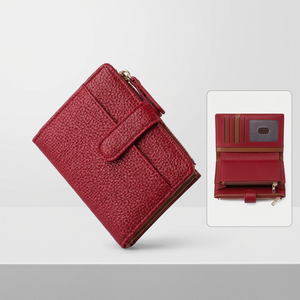 Cartera Delgada de Cuero para Mujer con Cierre, Tarjetero, Ventana para Identificación, Monedero, Forro de Poliéster, Uso Diario - Product Image 6