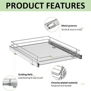 ตู้ครัวแบบตั้งพื้นปรับระดับได้ทันสมัย เป็นมิตรกับสิ่งแวดล้อม พร้อมชั้นวางหม้อแบบฝังในตัว ชั้นวางฝาหม้อแบบยืดหดได้ และชั้นจัดระเบียบในครัว - Product Image 2