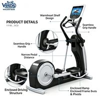 Nouveauté Velos : Appareil elliptique de fitness cardio avec écran LCD pour l'entraînement