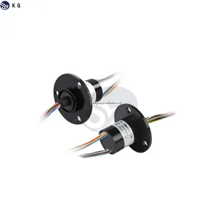 PLXFING 12.4/15.5/24mm Hollow Rotary Conductiv Joint Connector 2/4/6/8/12/18/24 Wires Capsule Slip Ring Electrical kaigeng
