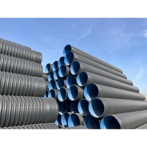 <span class=keywords><strong>DN600</strong></span> Đen PE nhựa cống <span class=keywords><strong>HDPE</strong></span> ống 18 12 inch Nhựa Lớn đôi tường sóng cống ống - Product Image 1