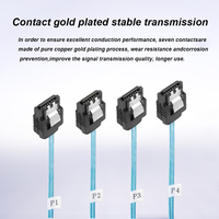 Cable Interno de Alta Calidad al por Mayor, Mini SAS SFF-8643 a 4 SATA de 7 Pines para Disco Duro, 6Gbps, Servidor de Datos, RAID