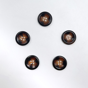 Botones de plástico de resina <span class=keywords><strong>TROYA</strong></span> de 4 agujeros de alta calidad, diseño pulido moderno de color sólido personalizado ecológico para mujeres y hombres - Product Image 4