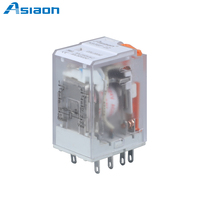 Relais électrique miniature en époxy Asiaon AS36F 2Z 8 broches 5A/10A 250VAC/30VDC avec bouton de test LED CE/CQC