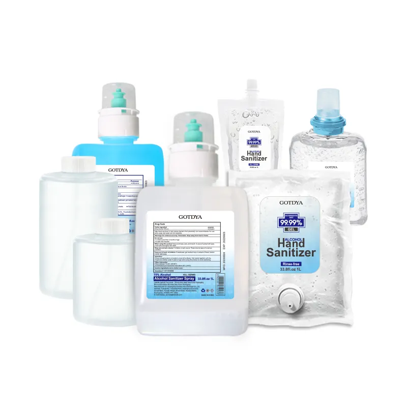 GOTDYA-dispensador de bolsas rellenables con Logo personalizado, botella rellenable de jabón de manos desinfectante con forma de líquido espumoso, 1000ml