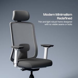 Sillas de Oficina de Diseño Nórdico, Silla de Oficina Ejecutiva Ergonómica de Lujo - Product Image 2