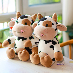 Chung Bò Đồ Chơi Sang Trọng, 16 Inch Thú Nhồi Bông Ném Bò Thú Nhồi Bông Động Vật Sang Trọng Mềm Plushie Gối Búp Bê - Product Image 2