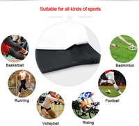 Manchon de compression intégral respirant et élastique pour la récupération musculaire, avec logo personnalisé disponible, pour hommes
