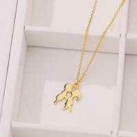 Collier pendentif en forme de baiser pour couple, en argent sterling 925 tendance, plaqué or 18 carats, pour fille et garçon, vente chaude