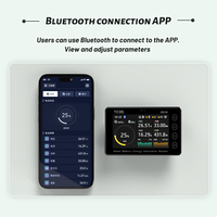 Probador de Baterías Digital BW-TC35 8-80V 50A, Medidor de Voltaje, Corriente y Coulombios para Monitor de Batería BT WiFi con Indicador de Capacidad