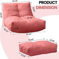 Fauteuil pouf de loisirs de style OEM d'usine, grand pouf, meubles de salon, fauteuil relaxant, canapé avec repose-pieds