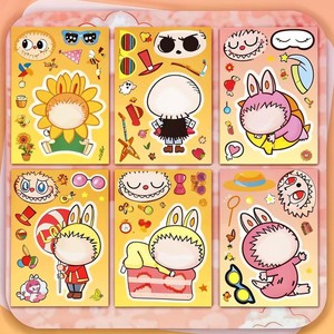 Sanliou labu vải Dress-up Sticker Giáo Dục DIY handmade giải nén đồ chơi cho bé trai và bé gái sáng tạo dán vui vẻ đồ chơi - Product Image 2