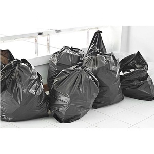 Black Dustbin Biodegradable Heat Seal <b>Bin</b> Line <b>Large</b> Waste Trash 40-45 gallon plastic garbage bag bolsas para la basura al mayor - Product Image 5