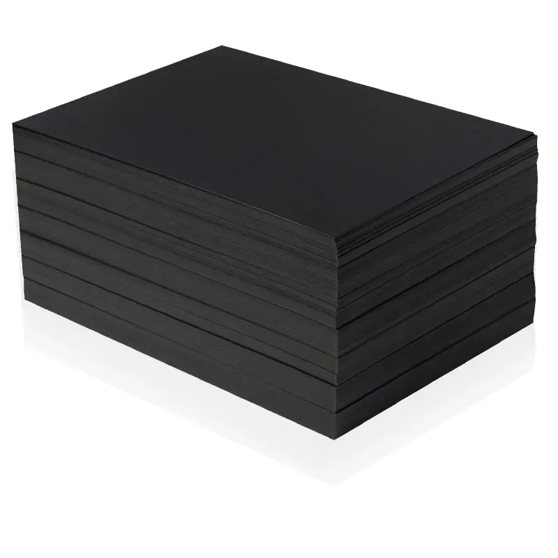good quality black paper board China Manufacturer supply with expedient price 0.5mm to 3mm thickness use for watch Box