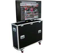 50 "55" 60 "65" 70 "80" Plasma/LCD/LED TV Flight Case con elevador eléctrico, Monitor Case