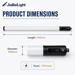 Luz de Tubo 360 con Control Remoto DMX WiFi, 77W RGBWA LED Pixel, Luces Inalámbricas para Fiestas al Aire Libre, Discotecas, DJ y Escenarios - Product Image 3