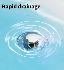 Filtre de vidange de sol en acier inoxydable, filtre d'évier de salle de bain, drain de baignoire escamotable avec panier filtrant amovible, attrape-cheveux - Product Image 5
