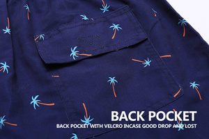 <strong>Dissolveable</strong> Boardshorts Double Swimming Men's <strong>Swim</strong> <strong>Trunks</strong> Quick Dry Beach Shorts With Zipper Pockets and Mesh Lining - Product Image 5