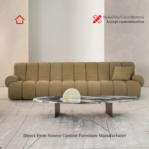 Divano Componibile in Tessuto Personalizzabile, Design Moderno e Minimalista di Lusso, Set Modulare Creativo per Soggiorno, Arredamento Premium - Product Image 3