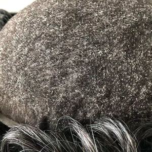 Vendita calda naturale invisibile pizzo pieno pizzo personalizzato 1 b40 colore nero <span class=keywords><strong>con</strong></span> capelli umani grigiastro uomo <span class=keywords><strong>parrucca</strong></span> sistema di capelli Toupee per gli <span class=keywords><strong>uomini</strong></span> - Product Image 6