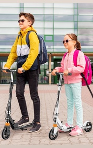 Patineta Plegable de Dos Ruedas Adult771 para Jóvenes, Uso en Ciudad y Campus, para Niños de 6-8-12 Años, Marco de Acero, Ruedas de PU de 6 Pulgadas, Ajustable en Altura - Product Image 3
