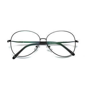 Montures de lunettes irrégulières W4-1945 unisexes, monture complète, verres PC, anti-UV, anti-lumière bleue, forme ovale, style rétro - Product Image 5