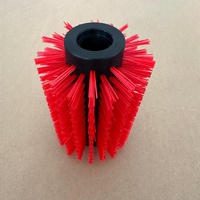 Pas de brosses à rouleaux cylindriques industrielles en nylon quantité minimale de commande personnalisées pour le nettoyage