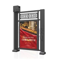 Puerta de Seguridad Eléctrica para Peatones con Publicidad para la Comunidad de Seguridad