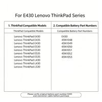 E430 Baterai Notebook Baru untuk LENOVO ThinkPad E431 E435 E440 E445 E531 E535 E545 45N1048 45N1049 45N1043 45N1042