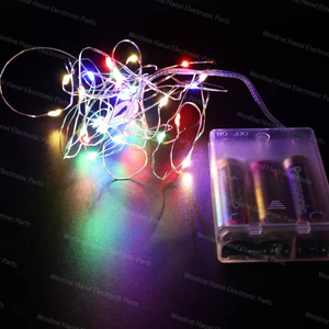 Battery Powered LED <strong>String</strong> <strong>Lights</strong> with Clear Wire Decorative Lighting for Home Parties and Events - Product Image 2