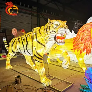 Personalizzato di natale realistico drago Cinese della tigre lanterne per la vendita