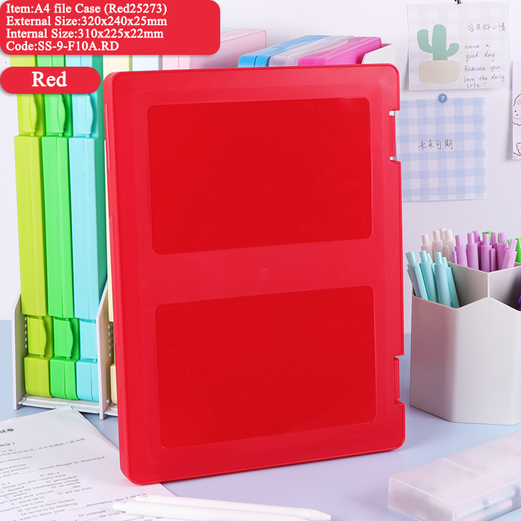 Scatola Portadocumenti F10 A4 Rossa