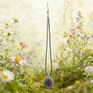 Collier à disque polarisé MWO, oscillateur multi-ondes, collier énergétique en cuivre pur plaqué or, bijoux pour réguler la <span class=keywords><strong>fréquence</strong></span> cellulaire - Product Image 5