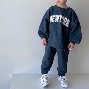 Nouvelle collection automne 2021 pour enfants : Ensemble jogging coréen stylé imprimé à manches longues en coton pour garçons et filles - Product Image 4