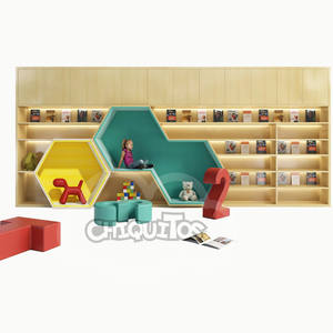 Chiquitos ensemble de meubles en bois moderne pour pépinière début Montessori enfant en bas âge garderie enfants étagère pour les écoles de lecture hôpitaux - Product Image 4