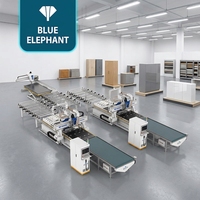 Línea de Producción de Muebles de Panel CNC de Alta Eficiencia, Totalmente Automática, con Mesa de Descarga