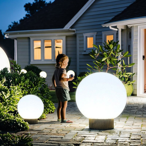 Lumineux IP65 étanche solaire jardin lumière télécommande gradation sphérique jardin <span class=keywords><strong>lampadaire</strong></span> pour éclairage paysager <span class=keywords><strong>extérieur</strong></span> - Product Image 1
