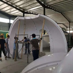 Mới Nhất 165 Mm Dày Sandwich Panel Vật Liệu 2 Giờ Cài Đặt Nhanh Phổ Biến FRP <span class=keywords><strong>Dome</strong></span> Nhà - Product Image 5