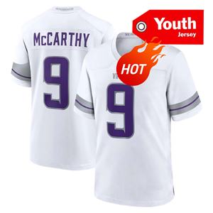 ทีมไวกิ้งเยาวชนขายส่ง # 22 สมิธ 9 #   แม็คคาร์ธี 18 #   เสื้ออเมริกันฟุตบอลเย็บคุณภาพสูงของเจฟเฟอร์สัน พร้อมโลโก้ - Product Image 3