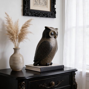 Ornamenti Retro a Forma di <span class=keywords><strong>Gufo</strong></span>, Decorazioni per Casa, Studio e Soggiorno, Stile Elegante, Tema Animale - Product Image 4