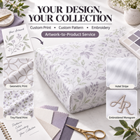 Ensemble de literie sur mesure brodé 100% coton, 3 pièces, drap-housse extra profond, ensemble de taies d'oreiller pour la maison, l'appartement, l'hôtel