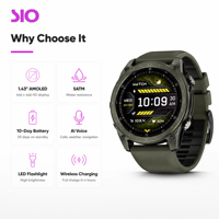 Jam Tangan Pintar Olahraga Luar Ruangan 1,43 Inci AMOLED 466x466 5ATM Tahan Air 530mAh Pengisian Daya Nirkabel Android IOS Grosir